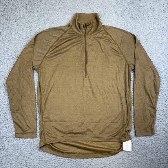 SEKRI PCU Level 1 Long Sleeve Shirt Men's Large 1/4 Zip Brown NEW - Picture 1 of 7
